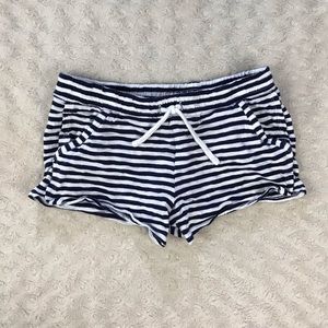 Gymboree Shorts Size Large 10/12 Blue White Stripe